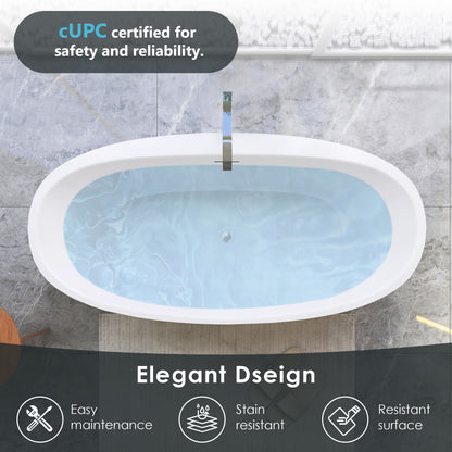 Flatbottom Freestanding Soaking Bathtub by Altair