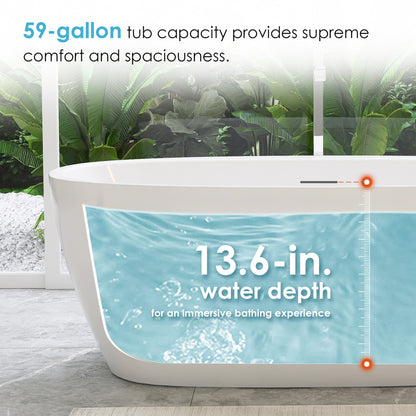 Flatbottom Freestanding Soaking Bathtub by Altair