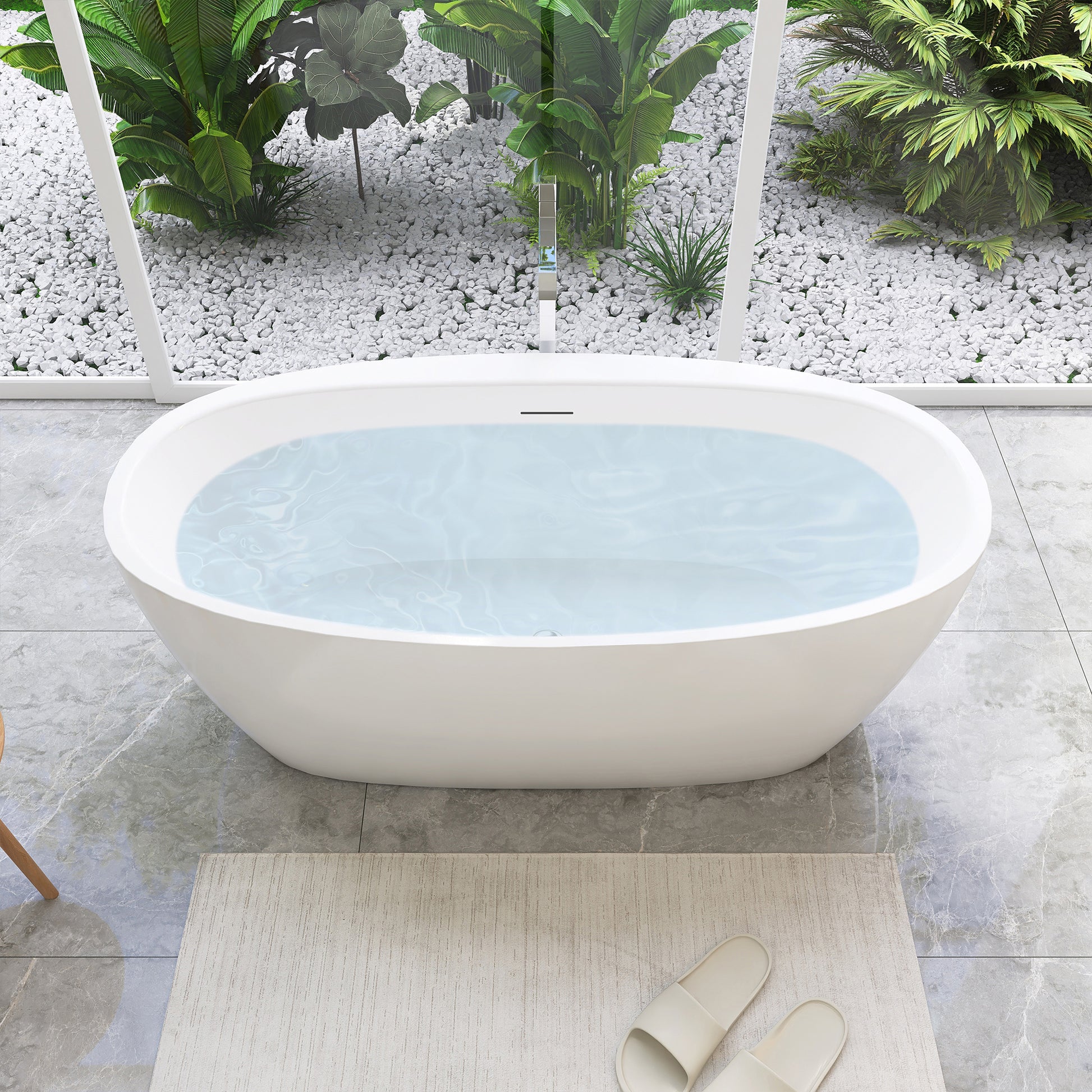 Flatbottom Freestanding Soaking Bathtub by Altair