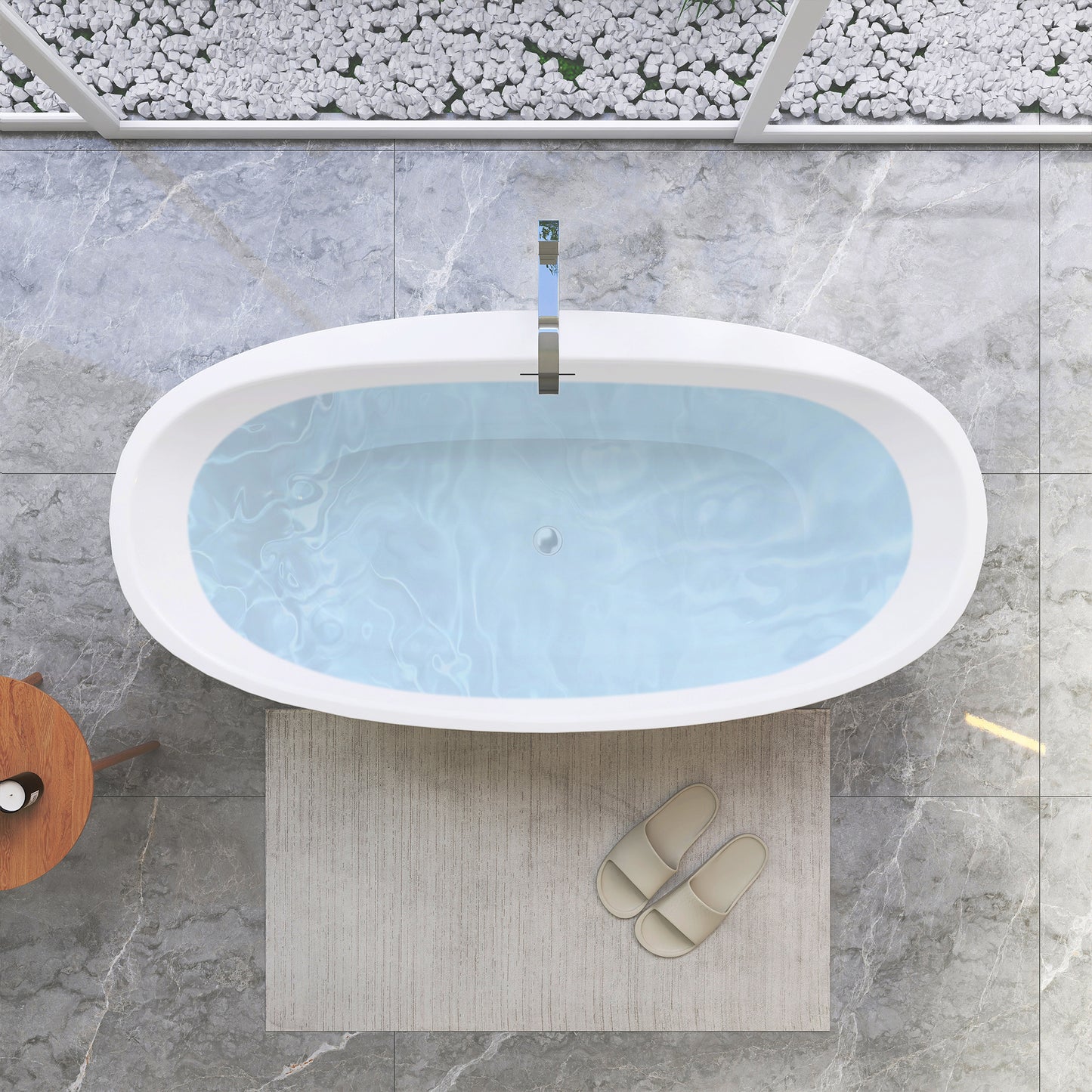 Flatbottom Freestanding Soaking Bathtub by Altair