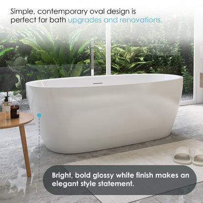 Flatbottom Freestanding Soaking Bathtub by Altair