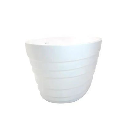 Nimbus 5.6 ft. Acrylic Center Drain Freestanding Bathtub in Glossy White