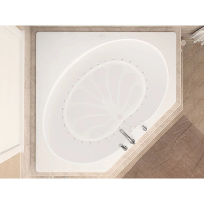 Atlantis Whirlpools Eclipse 60 x 60 Corner Air Jetted Bathtub