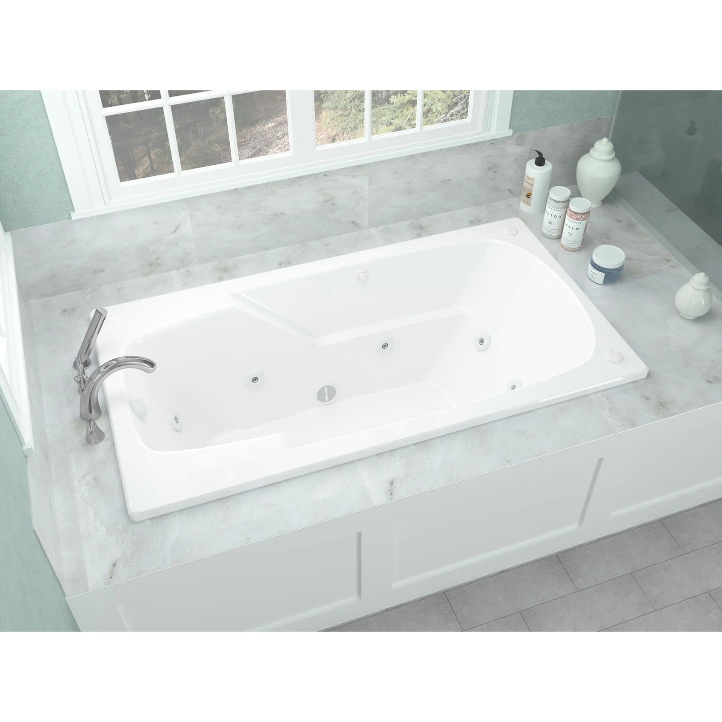 Atlantis Whirlpools Eros 36 x 60 Rectangular Air Jetted Bathtub