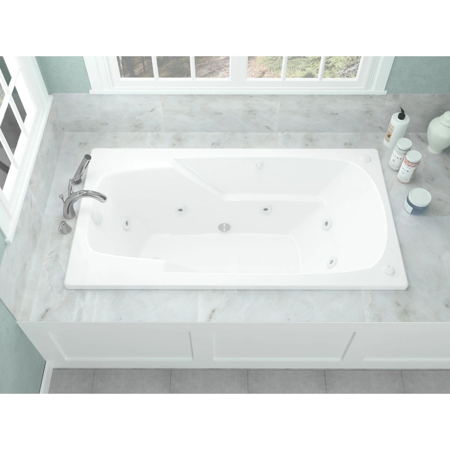Atlantis Whirlpools Eros 36 x 60 Rectangular Air Jetted Bathtub