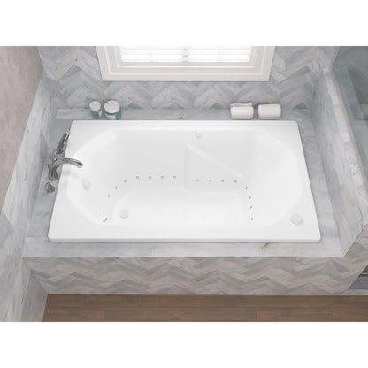 Mirage 36 x 60 Rectangular Air Jetted Bathtub with Reversible Drain