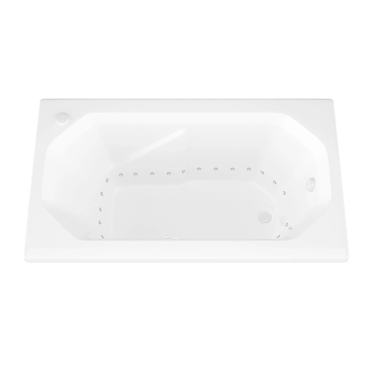 Mirage 36 x 60 Rectangular Air Jetted Bathtub with Reversible Drain