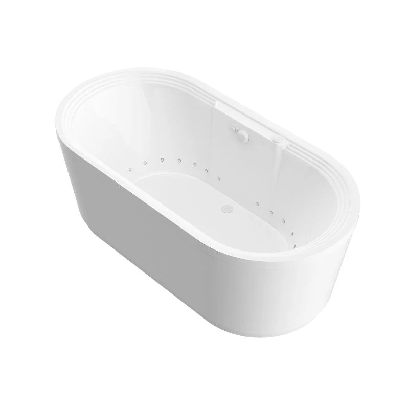 Atlantis Whirlpools Royale 34 x 67 Oval Freestanding Air Jetted Bathtub