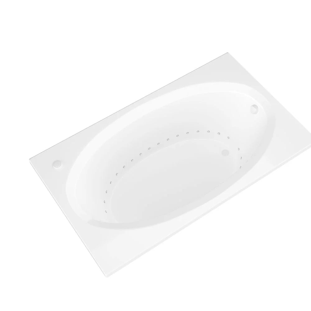 Vogue 42 x 60 Rectangular Air Jetted Bathtub with Reversible Drain