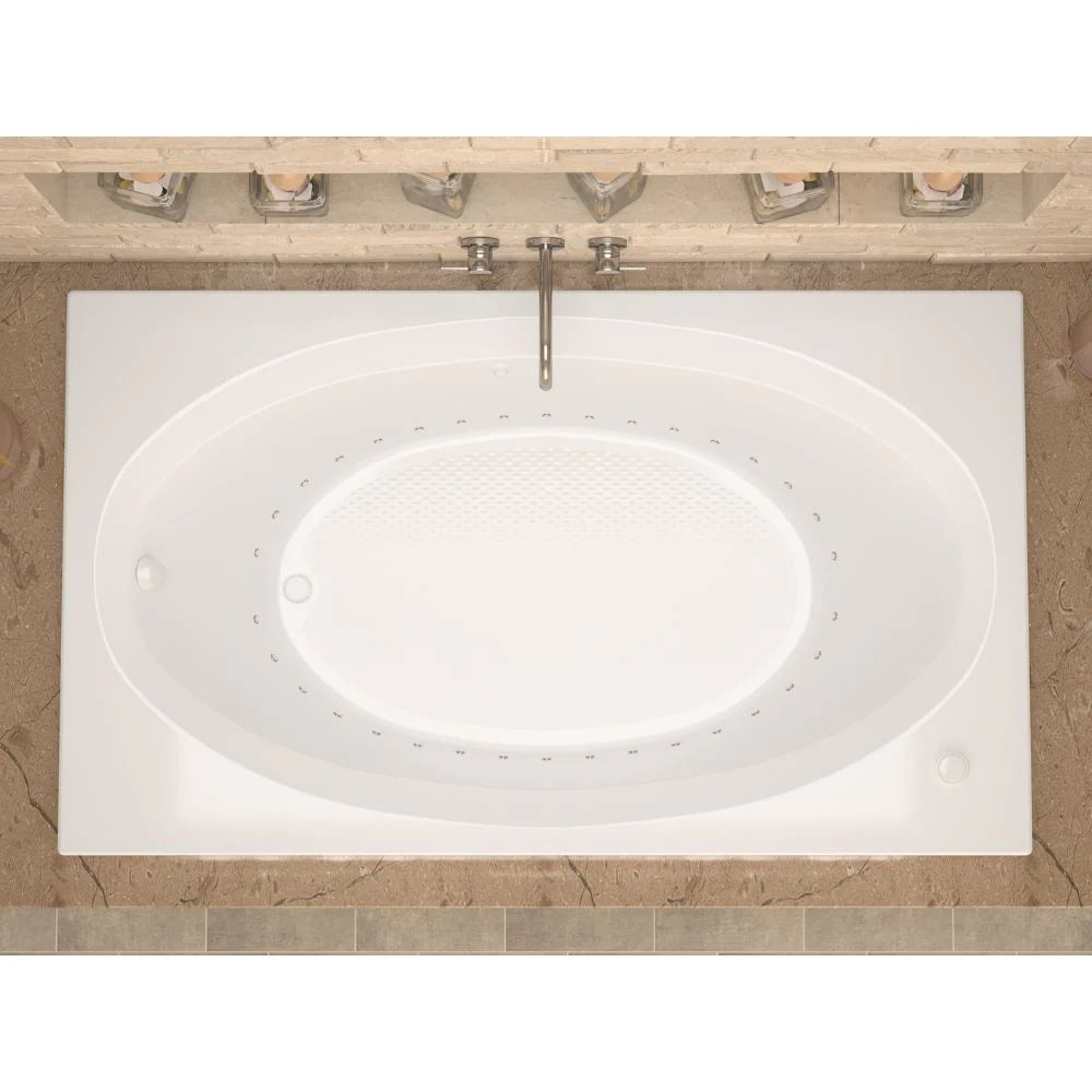 Vogue 42 x 60 Rectangular Air Jetted Bathtub with Reversible Drain