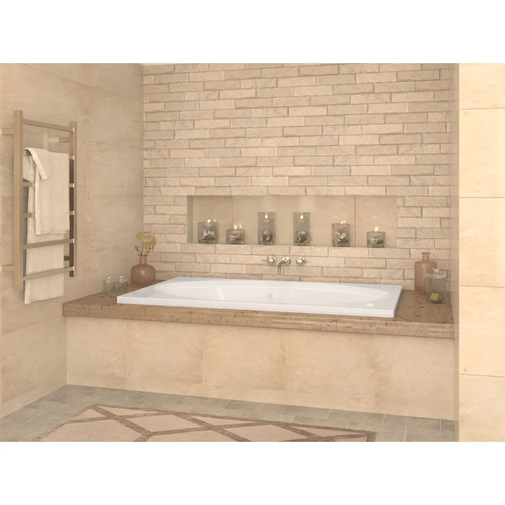 Vogue 42 x 60 Rectangular Air Jetted Bathtub with Reversible Drain