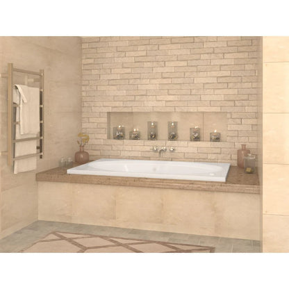 Vogue 42 x 60 Rectangular Air Jetted Bathtub with Reversible Drain