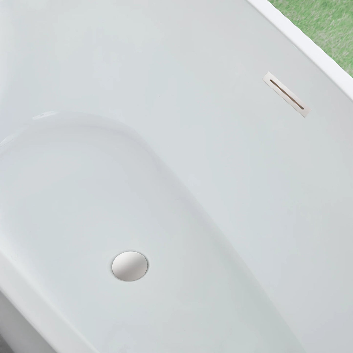 Flatbottom Freestanding Soaking Bathtub in White by Vanity Art