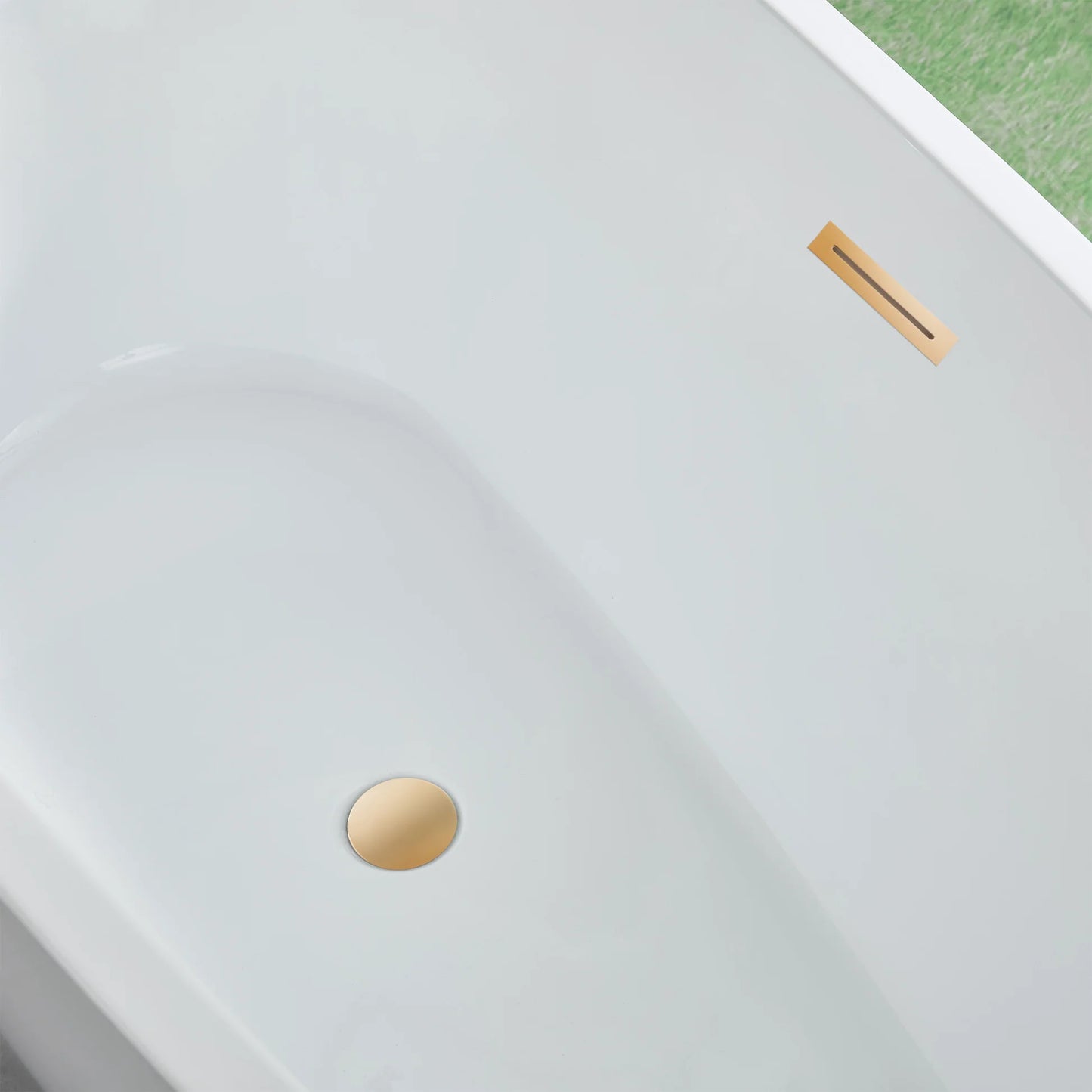 Flatbottom Freestanding Soaking Bathtub in White by Vanity Art