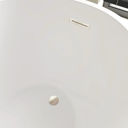 Flatbottom Freestanding Soaking Bathtub by Vanity Art