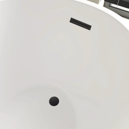 Flatbottom Freestanding Soaking Bathtub by Vanity Art