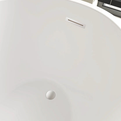 Flatbottom Freestanding Soaking Bathtub by Vanity Art
