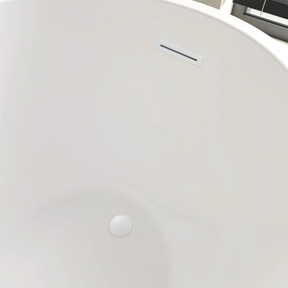 Flatbottom Freestanding Soaking Bathtub by Vanity Art