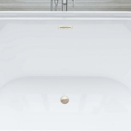 Flatbottom Freestanding Soaking Bathtub in White by Vanity Art