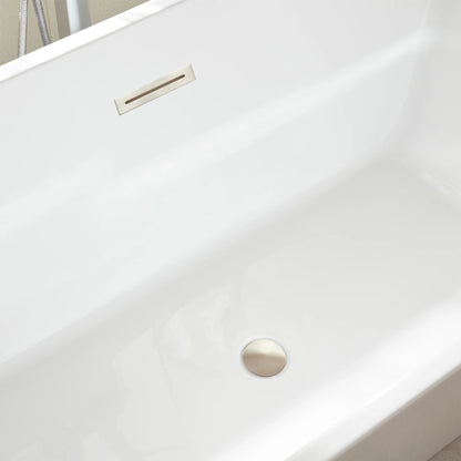 Flatbottom Freestanding Soaking Bathtub by Vanity Art