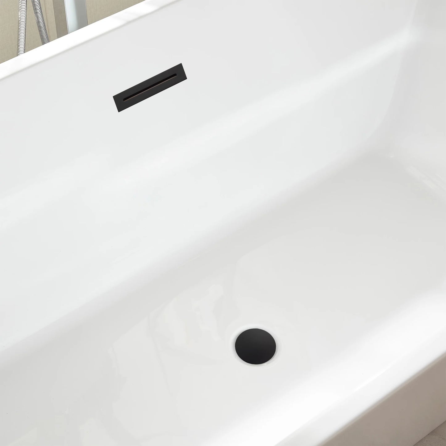 Flatbottom Freestanding Soaking Bathtub by Vanity Art