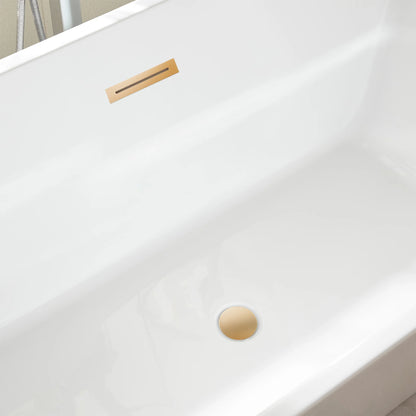 Flatbottom Freestanding Soaking Bathtub by Vanity Art