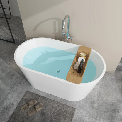 Freestanding Soaking Bathtub with Center  Drain