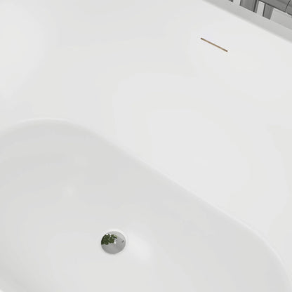 Freestanding Soaking Bathtub with Center  Drain