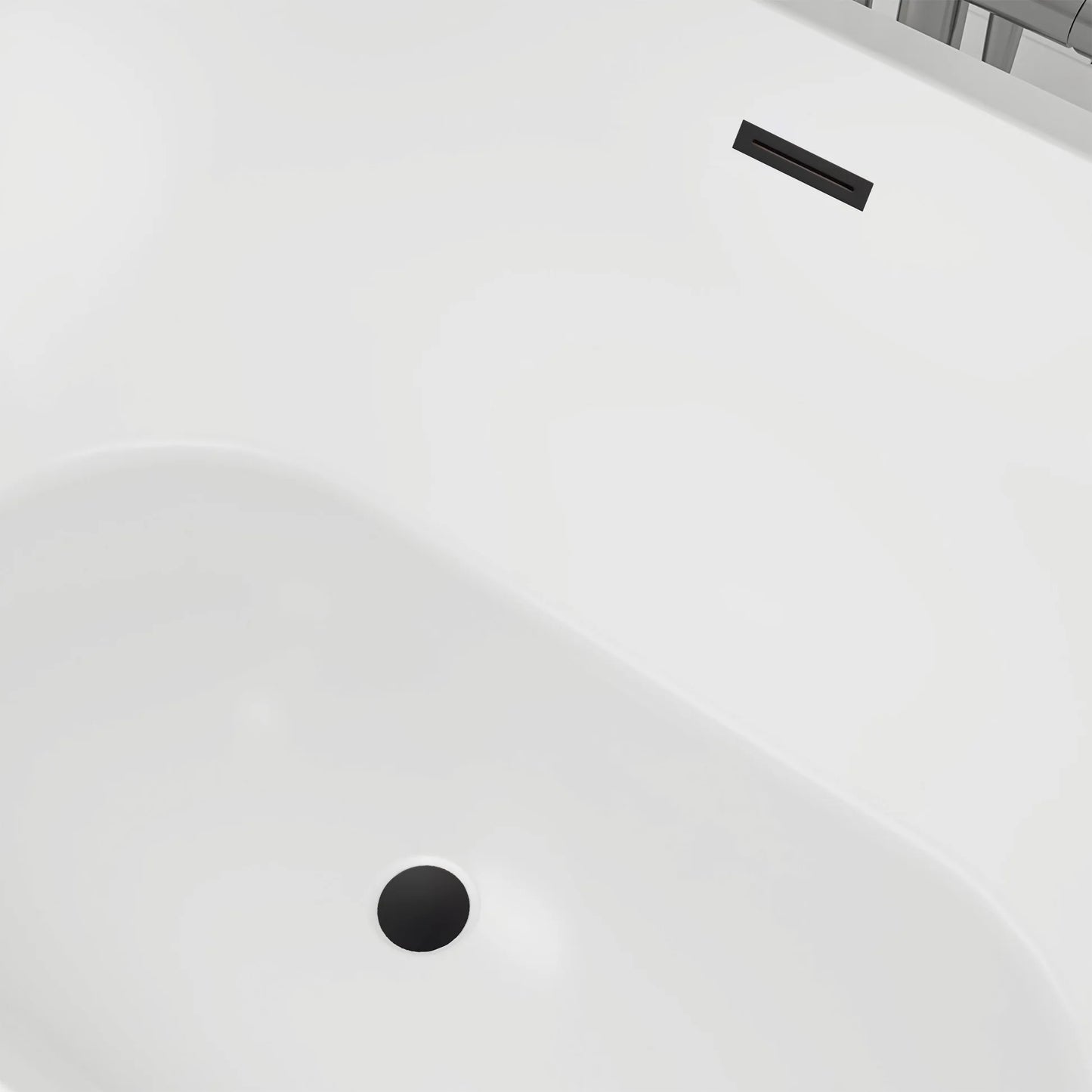 Freestanding Soaking Bathtub with Center  Drain