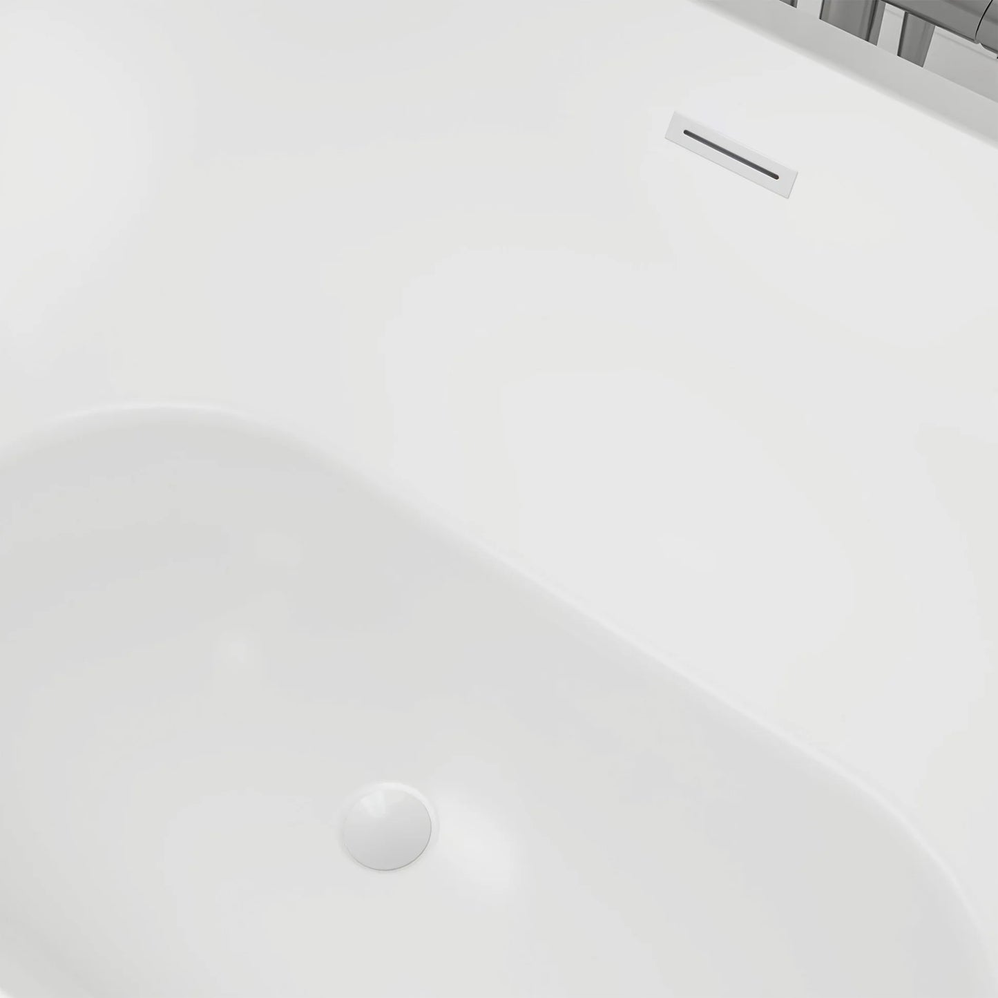 Freestanding Soaking Bathtub with Center  Drain