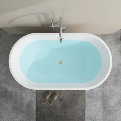 Freestanding Soaking Bathtub with Center  Drain