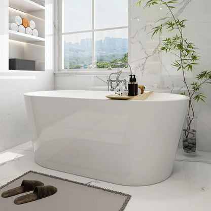 Freestanding Soaking Bathtub with Center  Drain