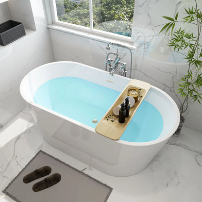 Freestanding Soaking Bathtub with Center  Drain