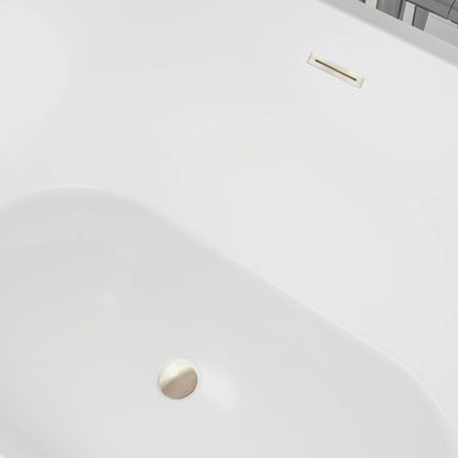 Freestanding Soaking Bathtub with Center  Drain