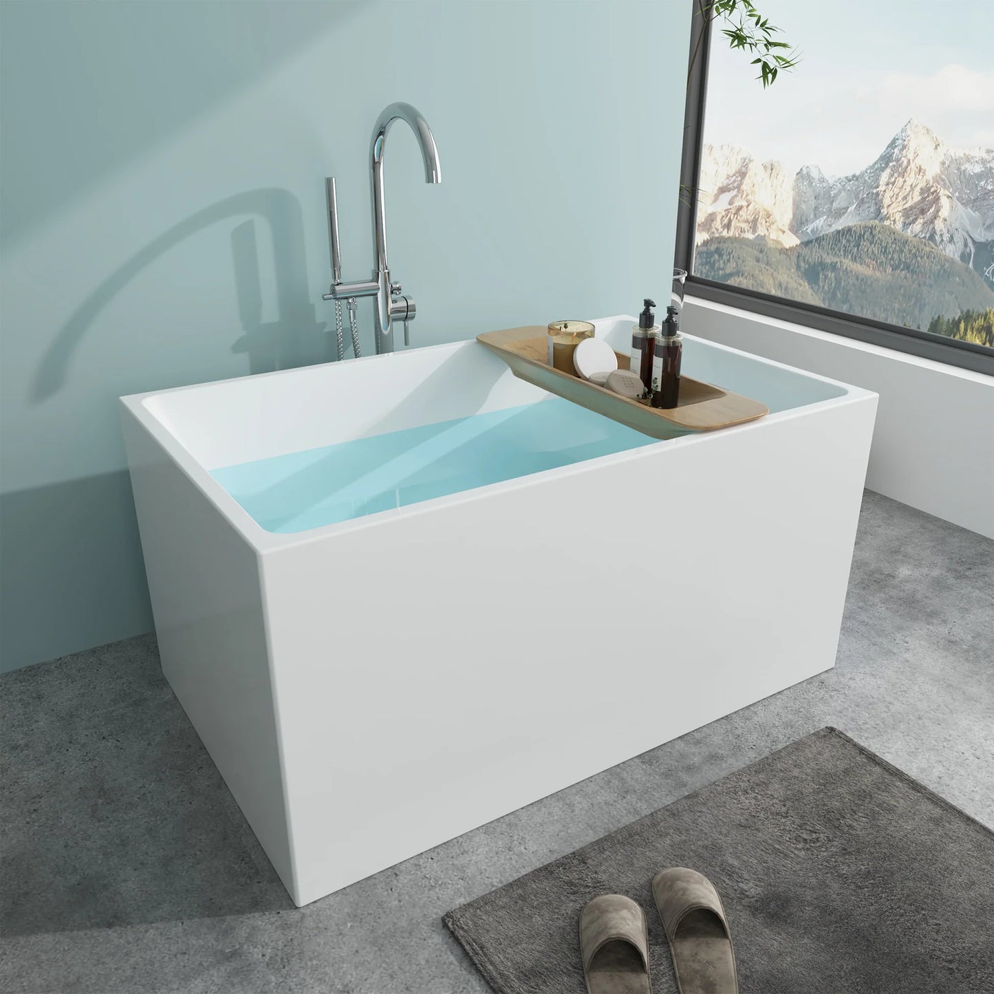 Flatbottom Freestanding Soaking Bathtub