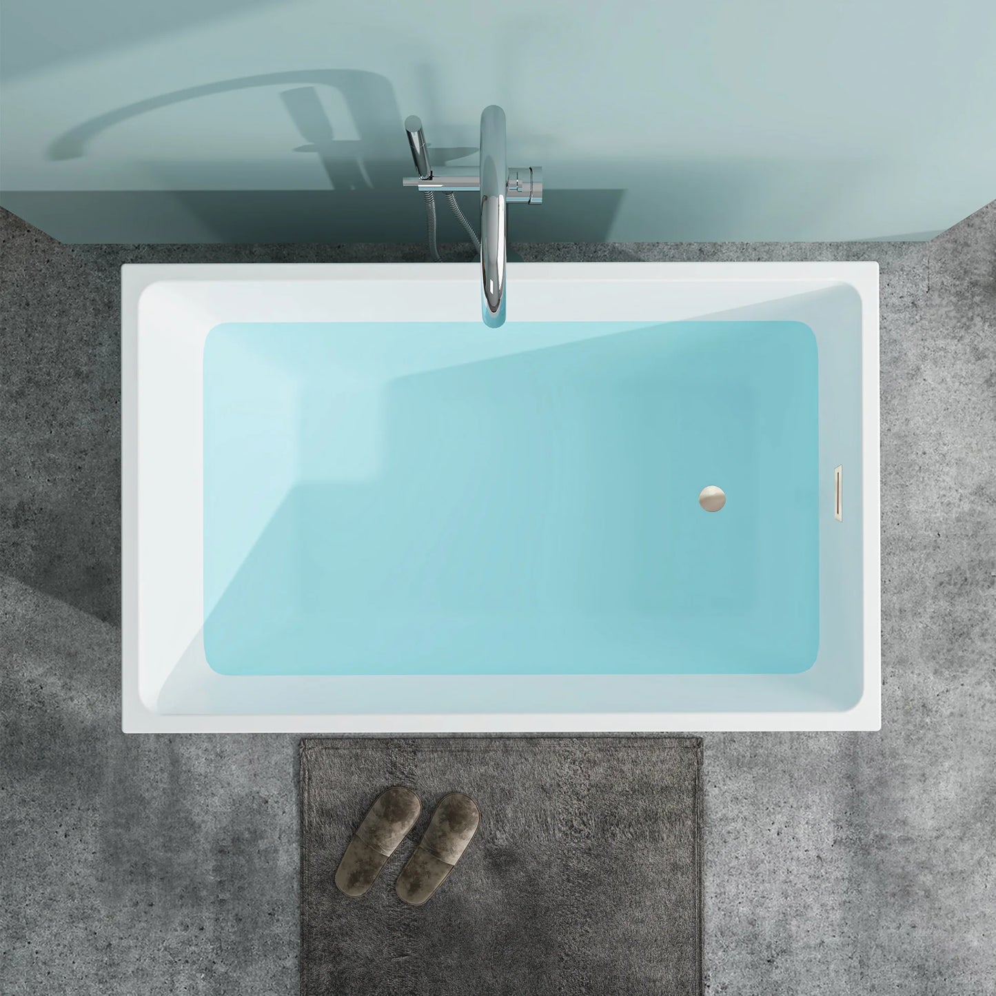 Flatbottom Freestanding Soaking Bathtub