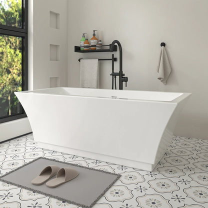 Freestanding Soaking Bathtub with Center Drain Strasbourg by Vanity Art