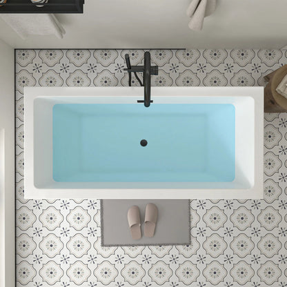 Freestanding Soaking Bathtub with Center Drain Strasbourg by Vanity Art