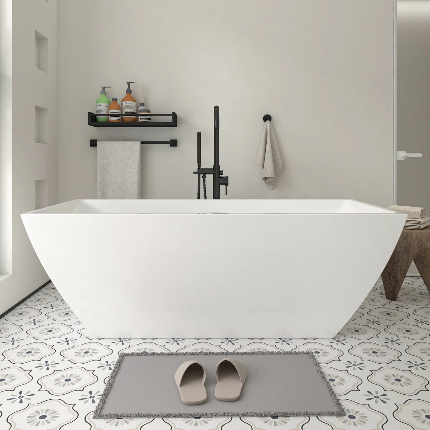 Flatbottom Freestanding Soaking Bathtub