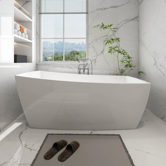 Flatbottom Freestanding Soaking Bathtub