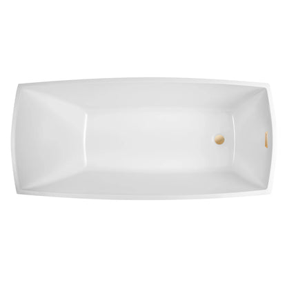 Flatbottom Freestanding Soaking Bathtub