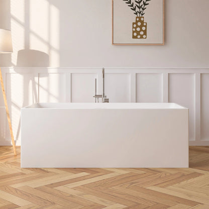 Flatbottom Freestanding Soaking Bathtub by Vanity Art