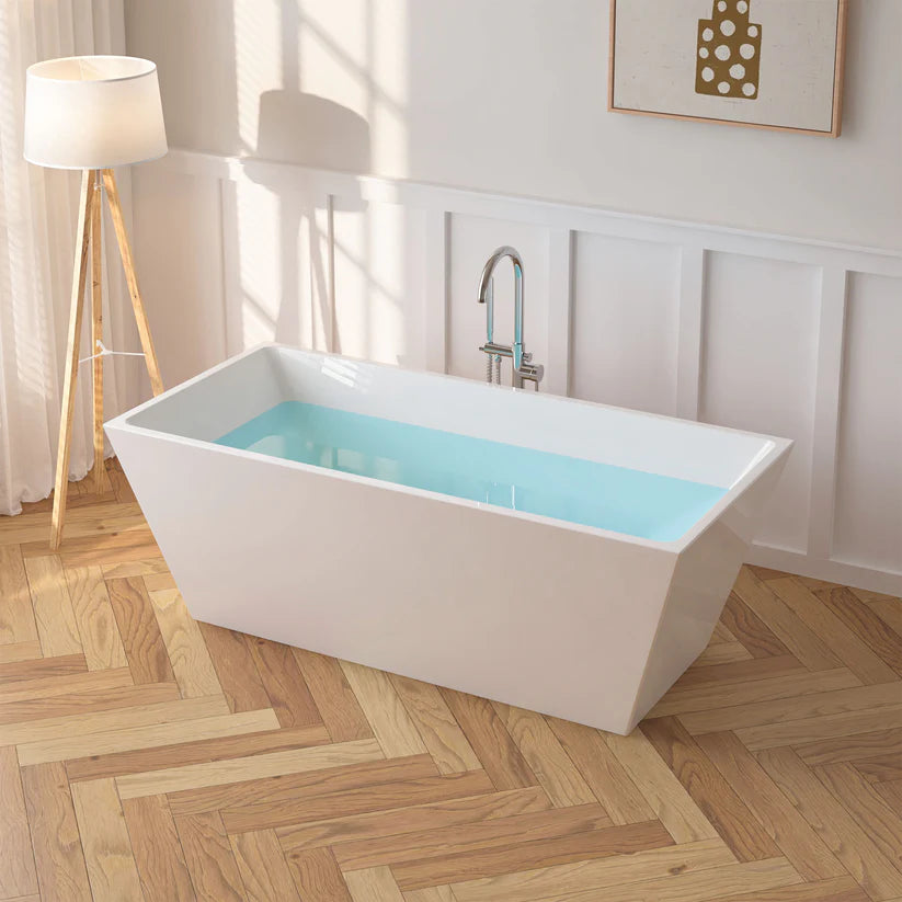 Flatbottom Freestanding Soaking Bathtub by Vanity Art