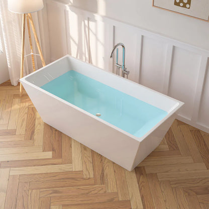 Flatbottom Freestanding Soaking Bathtub by Vanity Art