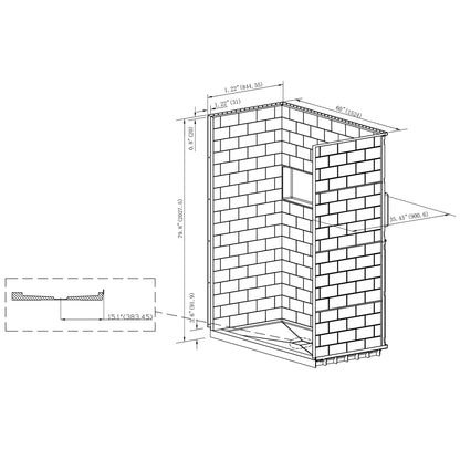 4-Piece Direct-to-Stud Alcove Shower Wall Kit With Shower Base  Combo in White