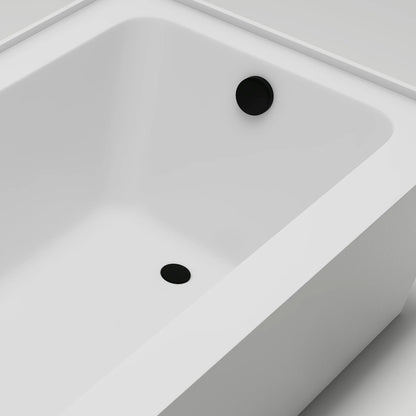 Acrylic Soaking Bathtub with Overflow and Drain RIGHT by Vanity Art