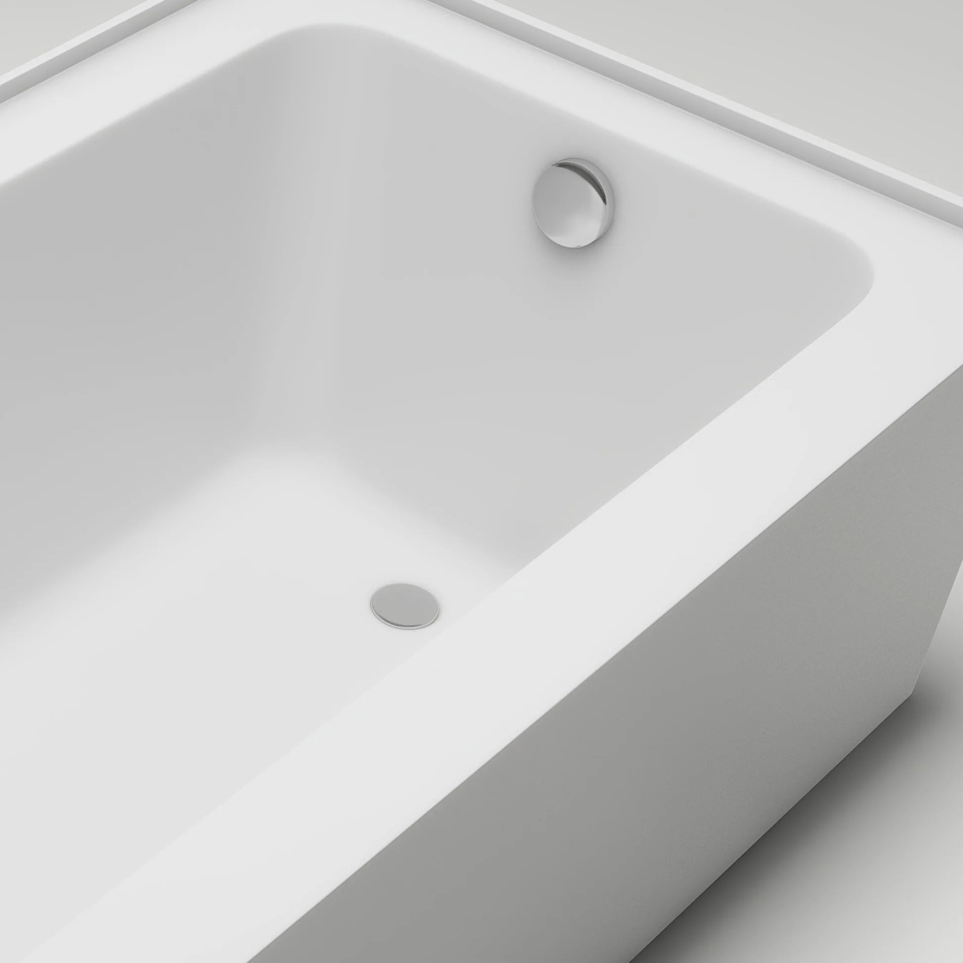 Acrylic Soaking Bathtub with Overflow and Drain RIGHT by Vanity Art