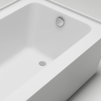 Acrylic Soaking Bathtub with Overflow and Drain RIGHT by Vanity Art