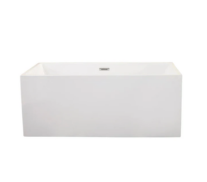 Sleek, Contemporary Square Design Freestanding Bathtub by Altair