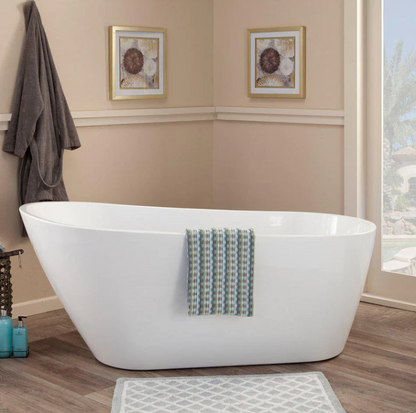 Contemporary Oval Sloped Design Soaking Tub by Altair